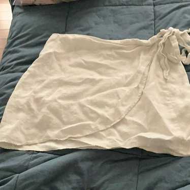 Cream White Reformation Wrap Skirt - image 1