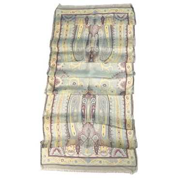 Etro Paisley Chiffon Silk Scarf