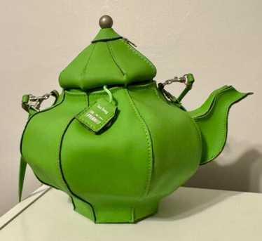 Unique Vintage PYLONES Green Teapot Bag Purse ~ EX