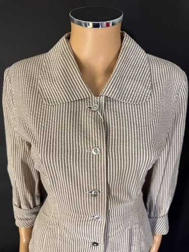 lovely 1940s cotton sea sucker summer suit - image 1