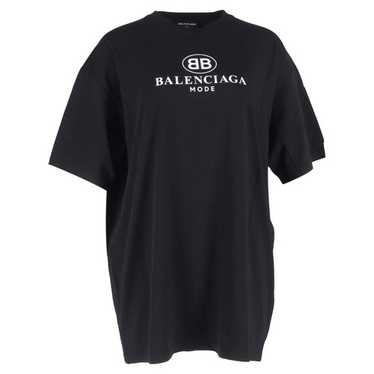 Balenciaga Black Oversized Rainbow BB T-Shirt Balenciaga