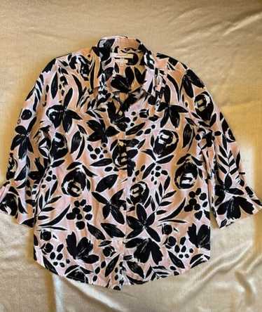 Foxcroft NYC Wrinkle Free Blouse Shirt Womens 10 P