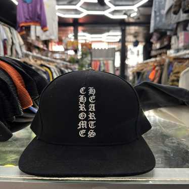 Chrome Hearts Vertical Logo Hat Black | eBay