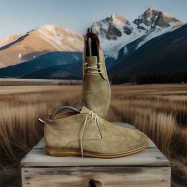 Peter Millar Collection Chukka In Beige Suede Men’