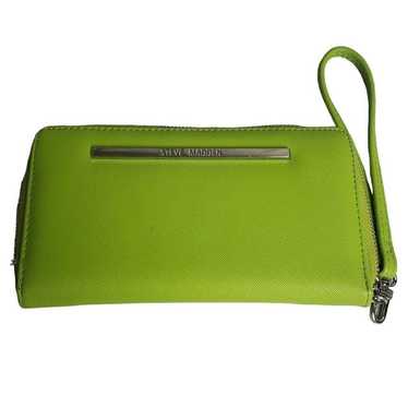 [Margesherwood ] / ☆ HEART ZIPPER WALLET / lime green plain WALLET - MARGESHERWOOD