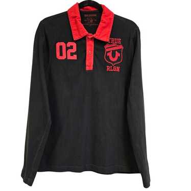True religion men's long sleeve polo - Gem