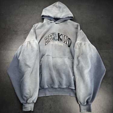 BALENCIAGA Be Kind パーカー BALENCIAGA BE KIND フーディ パーカー グレー (BALENCIAGA