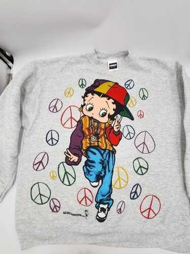 BettyBoop ベティ ブープ 1993年 USA製 ヒッピー Tシャツ BettyBoop ベティ ブープ 1993年 USA製 ヒッピー Tシャツ