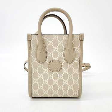 GUCCI ◆ Interlocking G Mini Tote Bag Gucci Interlocking G Mini Tote and Shoulder Bag 671623