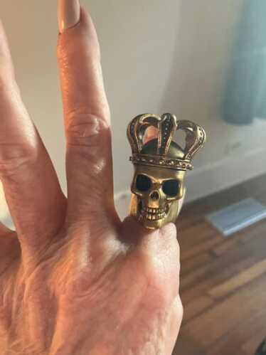 alexander mcqueen skull ring - Gem