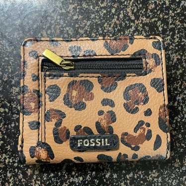 Fossil Leopard Print Wallet - image 1
