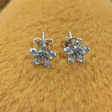 Pandora Sparkling Snowflake Stud Earrings (Women)