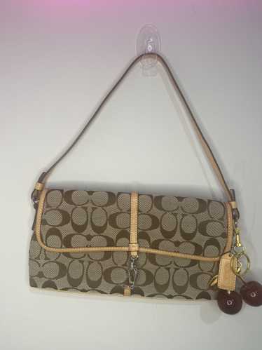 バッグ Vintage Coach Hampton Canvas Shoulder Coach Vintage Hampton Hawaiian Style Handbag Watercolor