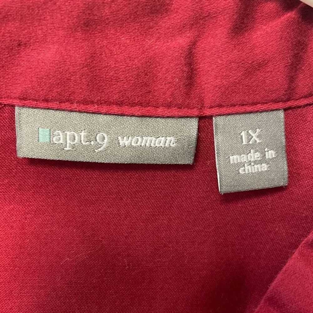 Apt. 9 Apt 9 Womens Plus Size 1X Ruffled Front Co… - image 5
