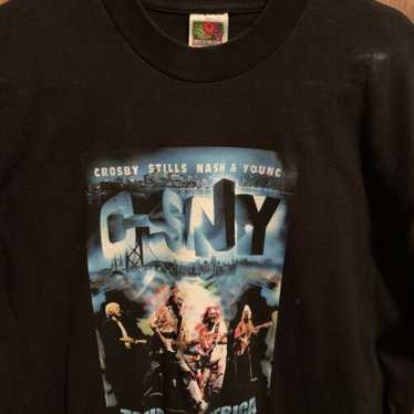 Crosby Stills & Nash Tシャツ 2001年 ローカルクルー Vintage Crosby Stills & Nash 