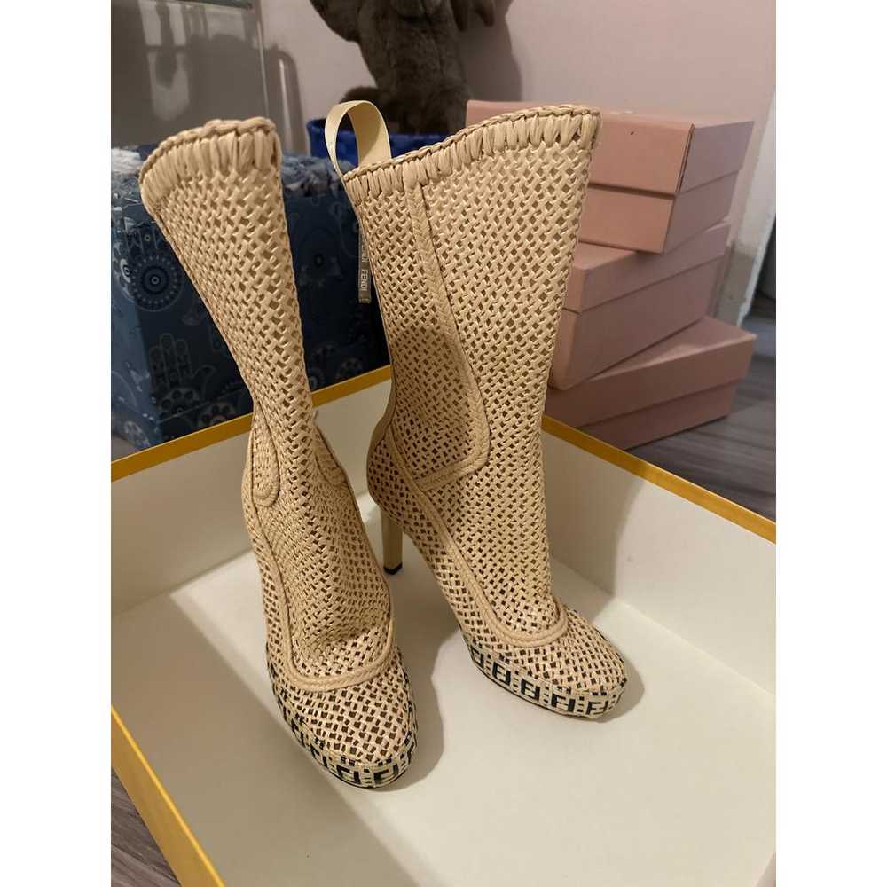 Fendi Leather western boots - image 5