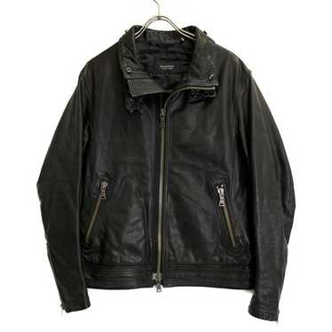BURBERRY BLACKLABEL　黒　ウール系シングルコート／状態良好 BURBERRY BLACK LABEL トレンチコート M くろ 黒