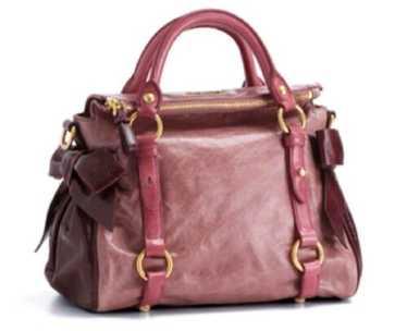 バッグ miumiu vitello lux side ribbon Bag 2way Miu Miu VITELLO LUX 2way Hand Bag Shoulder Bag Side Ribbon