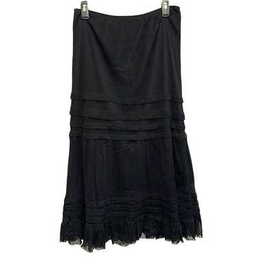 Worthington Essentials Black Lace Maxi Skirt