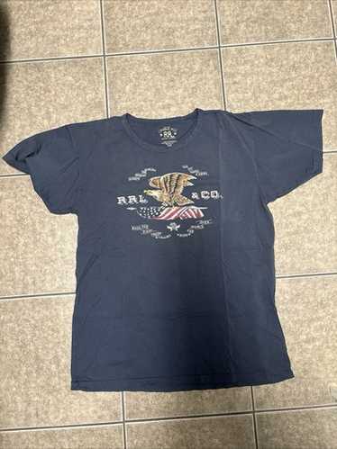 ダブルアールエル) RRL ロゴ クルーネック Tシャツ ヴィンテージ