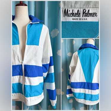 90s新品 Michele Palmer 切替ナイロンジャケット XL USA製 Vintage michele palmer - Gem