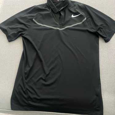 Malbon × Nike Tiger Woods ポロシャツ 黒 XL Malbon Golf x Nike Dri-FIT ADV Tiger Woods Blade Polo Iron