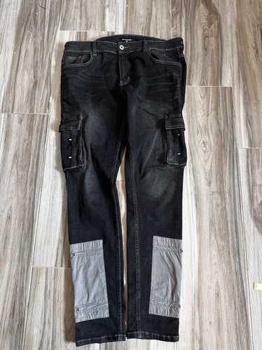 【送料&関税込】Golden  Cargo Jeans LIGHT COMPRESSION CARGO JEANS | WAVE BLUE002 - GOOD AMERICAN
