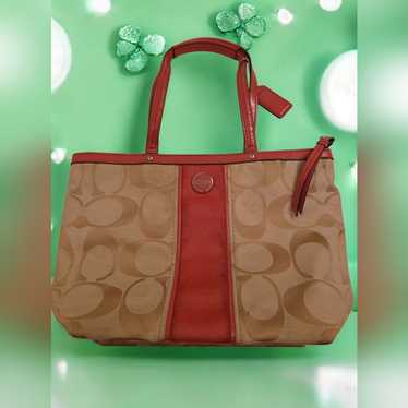 希少✨Vintage Coach Double Pocket Tote Bag s-l400.jpg