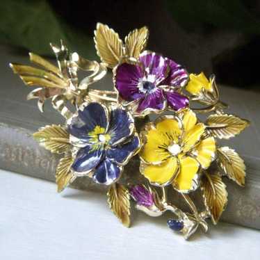 Vintage exquisite brooch, birthday - Gem