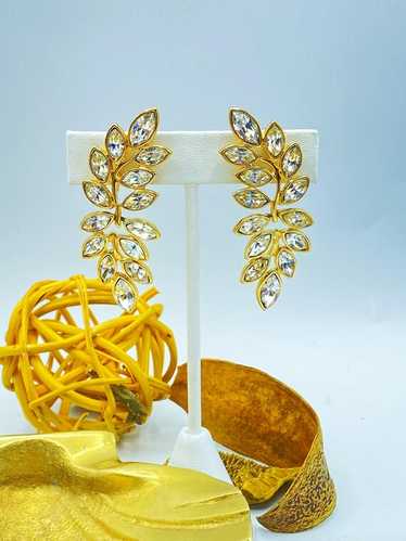 Vintage Kenneth Jay Lane Earrings, KJL Clip On Ea… - image 1