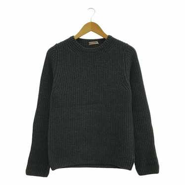 Prada Sport Black Wool Zip Sweater Grey Elbow Patches