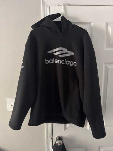 【関税&送料込】Balenciaga 3B Liquified Black Faded Sweatshi Balenciaga 3 B Liquified Black Faded Sweatshirt | Balardi