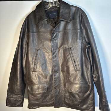 ジャケット・アウター OLD BANANA REPUBLIC LEATHER BROWN 90s XL vintage BANANA REPUBLIC leather jacket XL bomber 1980s brown