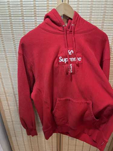 supreme hoodie red box logo medium - Gem
