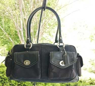 バッグ Vintage Coach Gallery Pocket Satchel Bag Coach signature gallery pocket - Gem