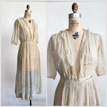 1910s cotton dress - Gem 1910s cotton dress - Gem