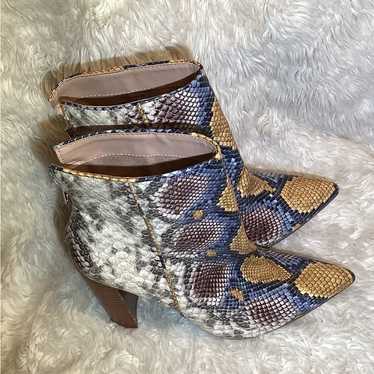 Steve Madden Trista Multicolored Python Block Hee… - image 1
