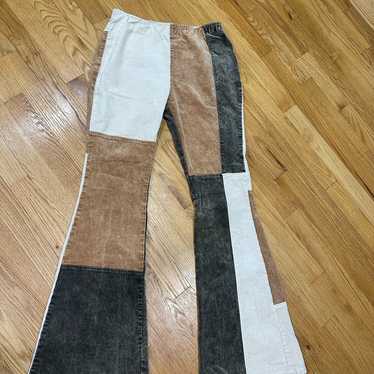 Patchwork corduroy pants - Gem