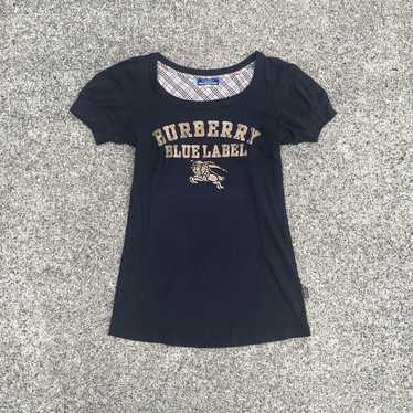 一点物　Y2K 00s Burberry vintage camisole Vintage Y2K Gold Hawk Silk Camisole Women's Medium Blue