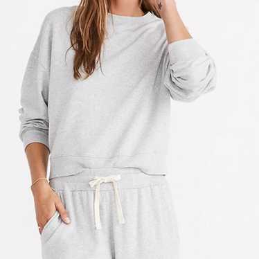 Madewell X Rivet & Thread Gray Cropped Sweatshirt - image 1