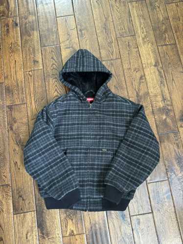 ジャケット・アウター SUPREME Plaid Wool Hooded Work Jacket M Supreme Plaid Wool Hooded Work Jacket (FW23) - $238