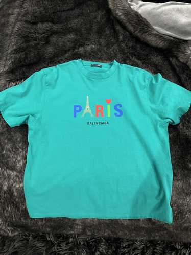 【BALENCIAGA】パリ トロピカルTシャツ【関税送料込み】 BALENCIAGA】パリ トロピカルTシャツ ロゴ入り 関税送料込