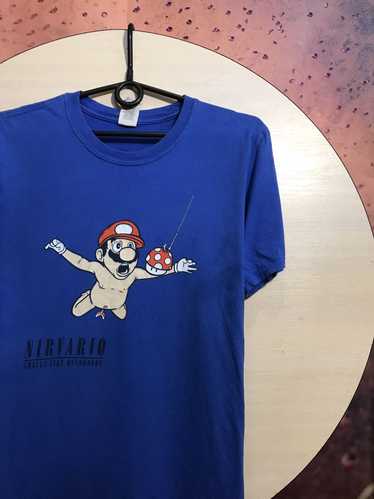 Mario NIRVANA Tシャツ バンド ゲーム Tシャツ Nintendo Mario NIRVANA Tシャツ バンド ゲーム Tシャツ Nintendo