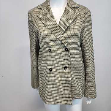Mod Ref Womens Small Checkered Blazer Lady Jacket 