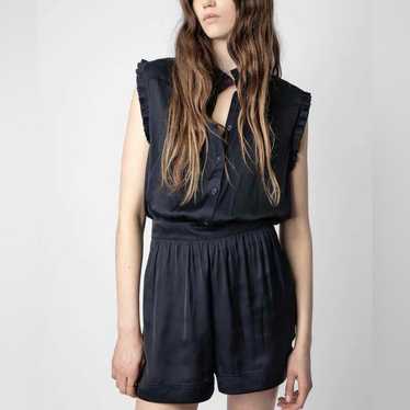 ⭐️23秋新作 ♡ Zadig&Voltaire 青トレンチコート 新品♡　095 ⭐️23秋新作 ♡ Zadig&Voltaire 青トレンチコート 新品♡ 095
