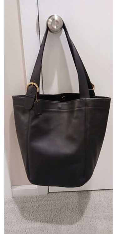 Old Coach 4082 Tote Bag Dark Green Leather Made in Costa