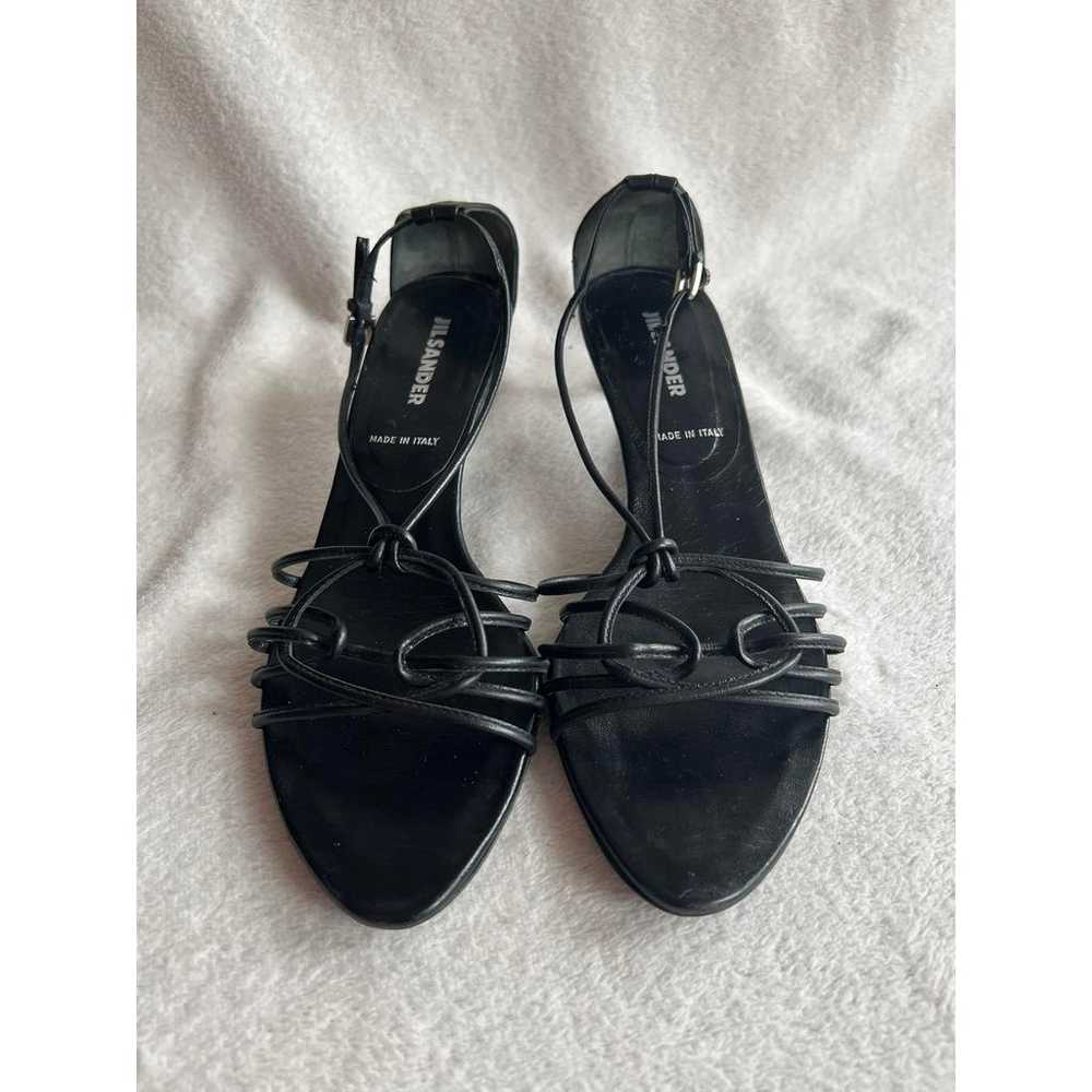 【関税＆送料込み】Jil Sander Low Sandal Jill Sanders Black Low Heeled Sandals Jil Sander | Black