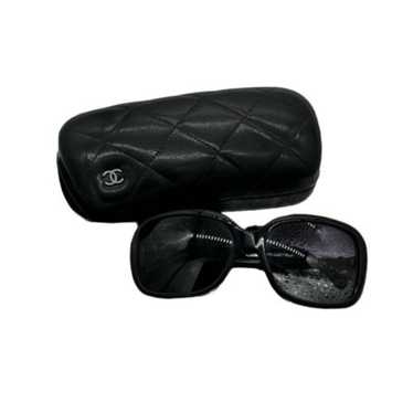 【美品】CHANEL sunglasses case coco ribon Authentic CHANEL Coco Mark Side Ribbon Sunglasses Glasses