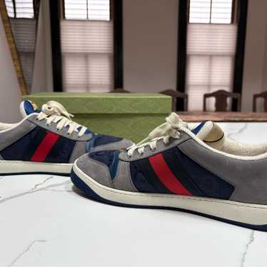 スニーカー GUCCI Screener sneakers Gucci Screener Crystal-Embellished Sneakers - Neutrals