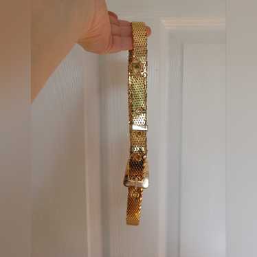Vintage Whiting And Davis Gold Belt
